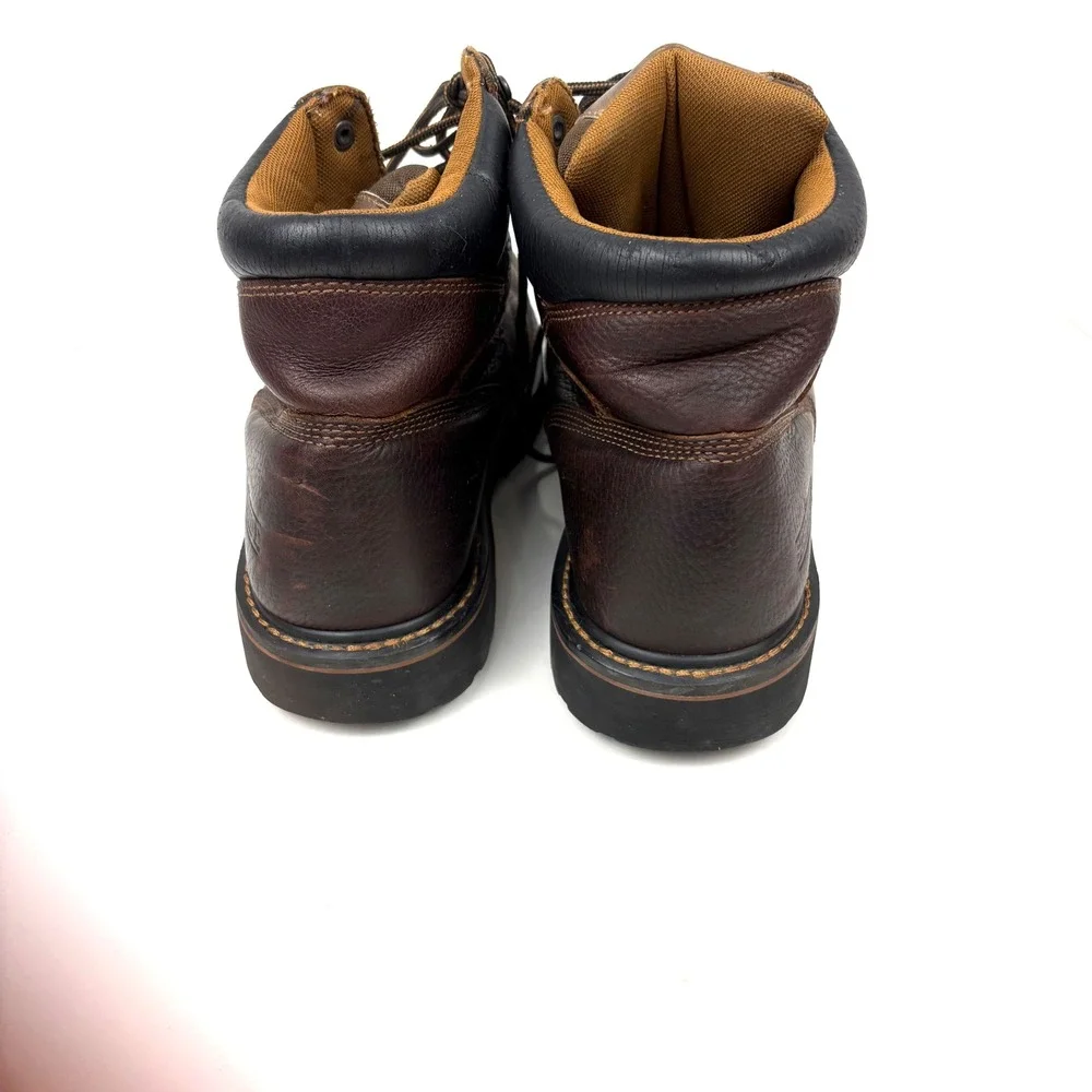 CE Schmidt Workwear Mens Brown Leather Steel Toe Boots ASTM F2413-05 EH Size 11